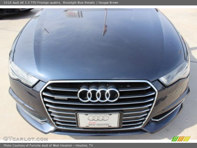 Moonlight Blue Metallic / Nougat Brown 2016 Audi A6 3.0 TFSI Prestige quattro