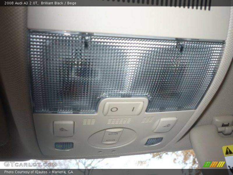 Brilliant Black / Beige 2008 Audi A3 2.0T