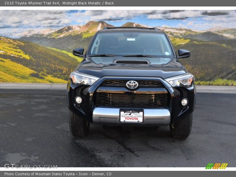Midnight Black Metallic / Black 2016 Toyota 4Runner Trail 4x4