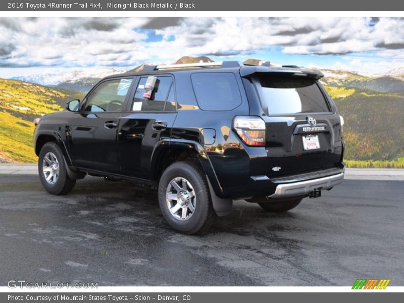 Midnight Black Metallic / Black 2016 Toyota 4Runner Trail 4x4