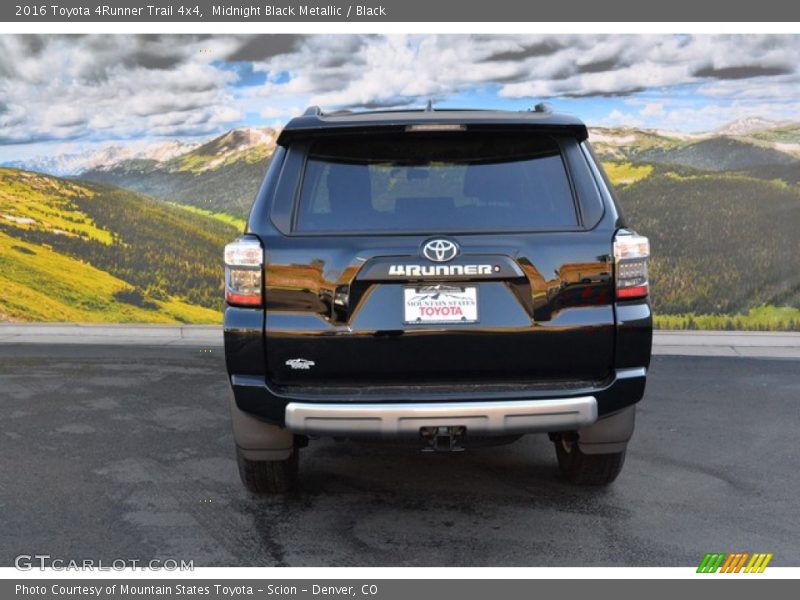 Midnight Black Metallic / Black 2016 Toyota 4Runner Trail 4x4