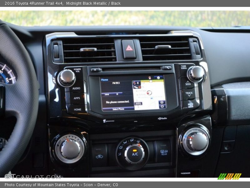Midnight Black Metallic / Black 2016 Toyota 4Runner Trail 4x4