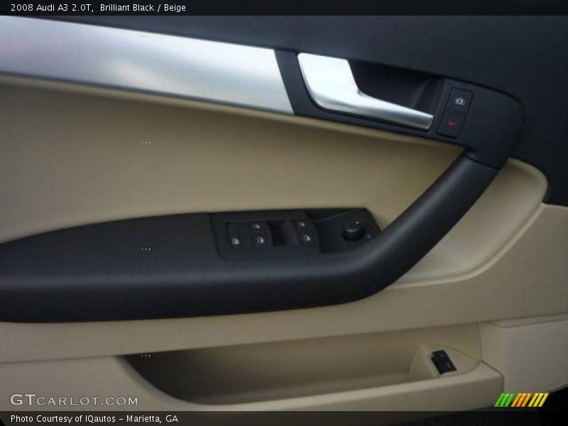 Brilliant Black / Beige 2008 Audi A3 2.0T