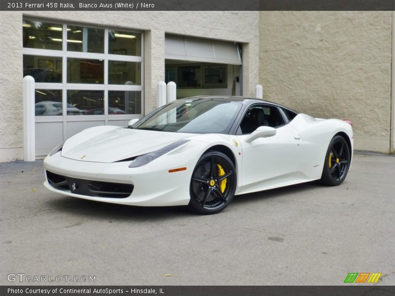 Bianco Avus (White) / Nero 2013 Ferrari 458 Italia