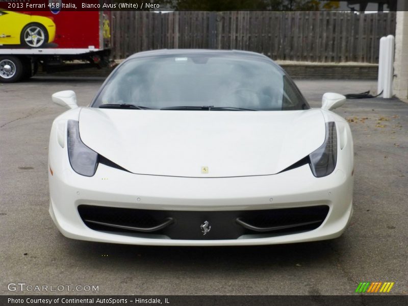 Bianco Avus (White) / Nero 2013 Ferrari 458 Italia