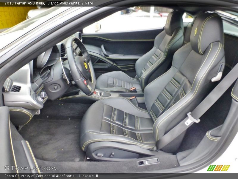 Front Seat of 2013 458 Italia