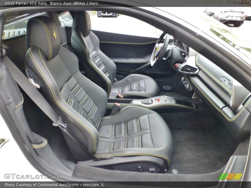 Front Seat of 2013 458 Italia