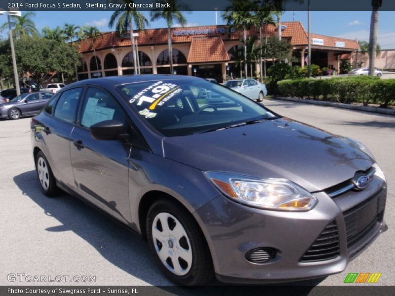 Sterling Gray / Charcoal Black 2014 Ford Focus S Sedan