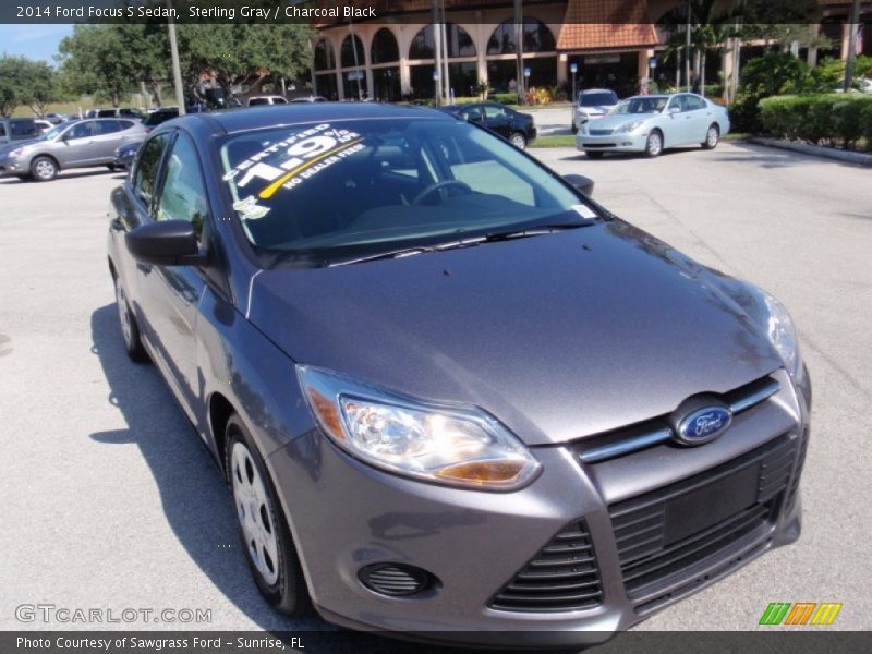 Sterling Gray / Charcoal Black 2014 Ford Focus S Sedan