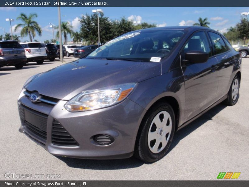 Sterling Gray / Charcoal Black 2014 Ford Focus S Sedan