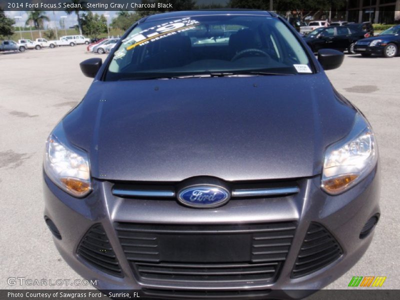 Sterling Gray / Charcoal Black 2014 Ford Focus S Sedan