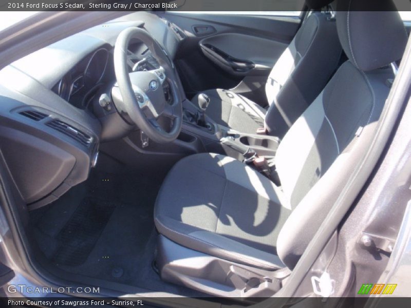 Sterling Gray / Charcoal Black 2014 Ford Focus S Sedan