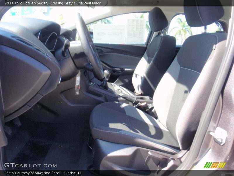 Sterling Gray / Charcoal Black 2014 Ford Focus S Sedan