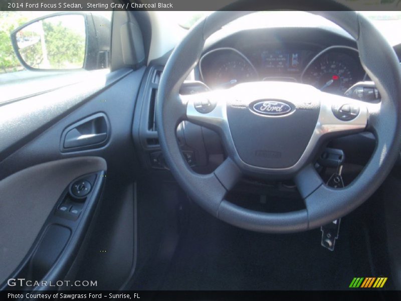 Sterling Gray / Charcoal Black 2014 Ford Focus S Sedan