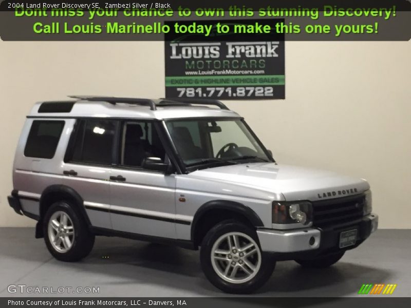 Zambezi Silver / Black 2004 Land Rover Discovery SE