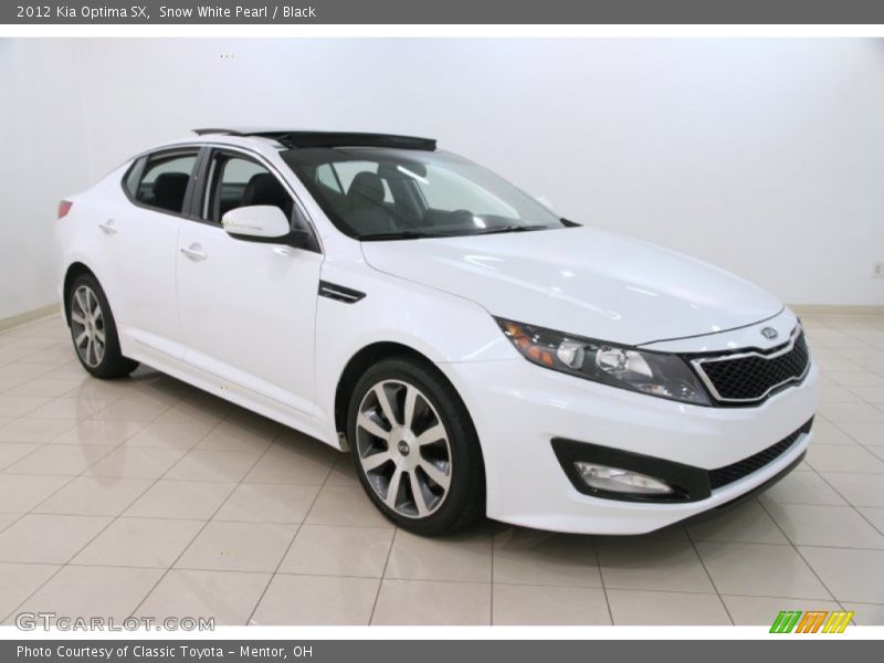 Snow White Pearl / Black 2012 Kia Optima SX