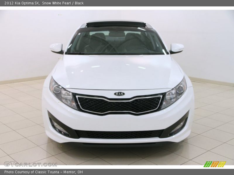 Snow White Pearl / Black 2012 Kia Optima SX