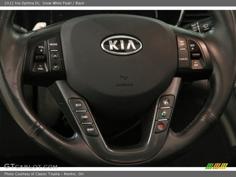 Snow White Pearl / Black 2012 Kia Optima SX