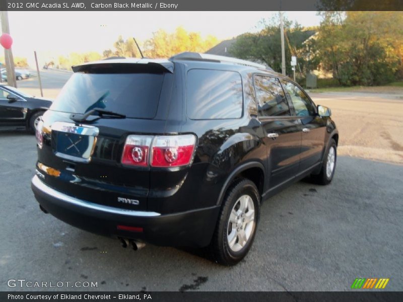 Carbon Black Metallic / Ebony 2012 GMC Acadia SL AWD
