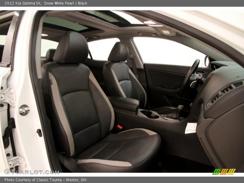 Snow White Pearl / Black 2012 Kia Optima SX