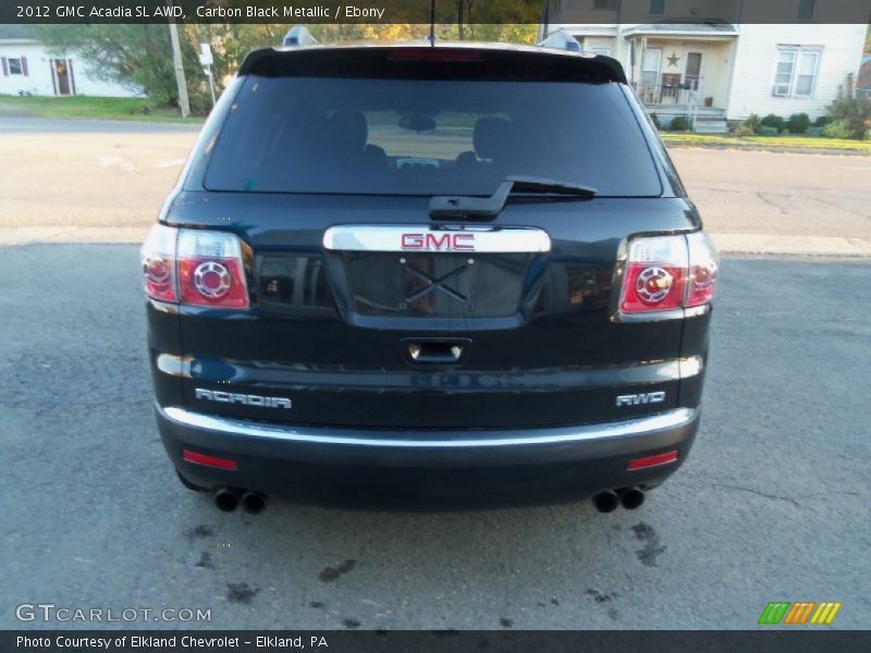 Carbon Black Metallic / Ebony 2012 GMC Acadia SL AWD