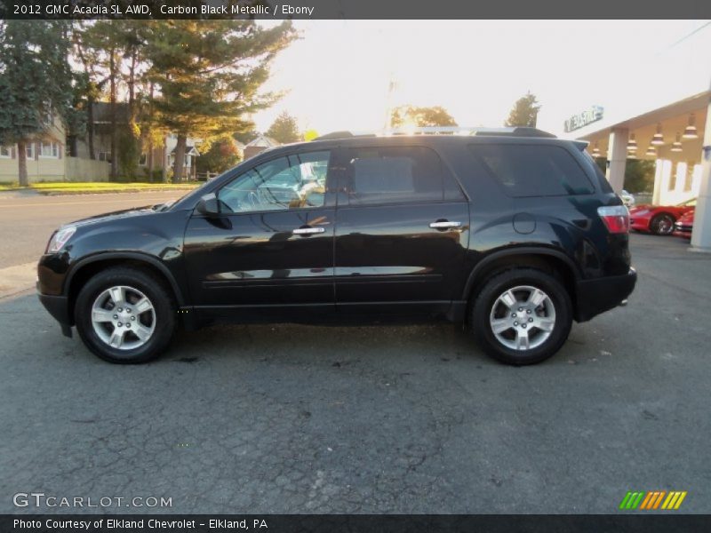 Carbon Black Metallic / Ebony 2012 GMC Acadia SL AWD