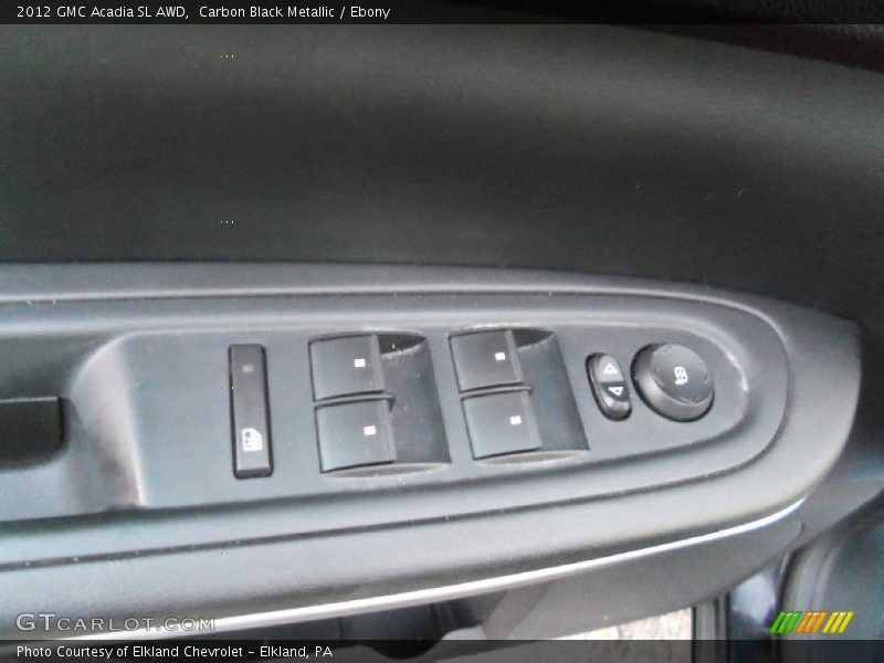 Carbon Black Metallic / Ebony 2012 GMC Acadia SL AWD
