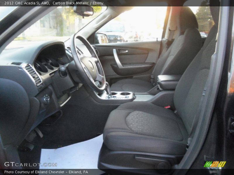Carbon Black Metallic / Ebony 2012 GMC Acadia SL AWD