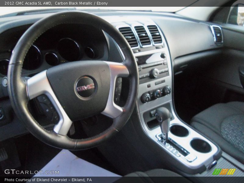 Carbon Black Metallic / Ebony 2012 GMC Acadia SL AWD