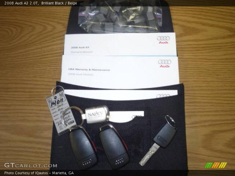 Brilliant Black / Beige 2008 Audi A3 2.0T