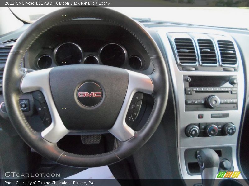 Carbon Black Metallic / Ebony 2012 GMC Acadia SL AWD