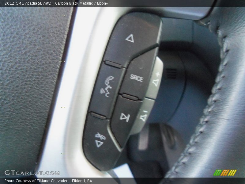 Carbon Black Metallic / Ebony 2012 GMC Acadia SL AWD
