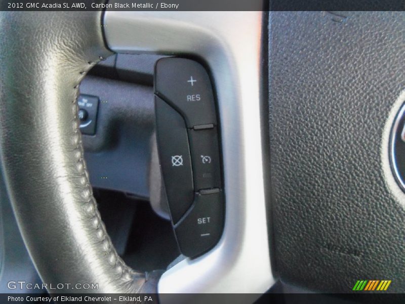 Carbon Black Metallic / Ebony 2012 GMC Acadia SL AWD