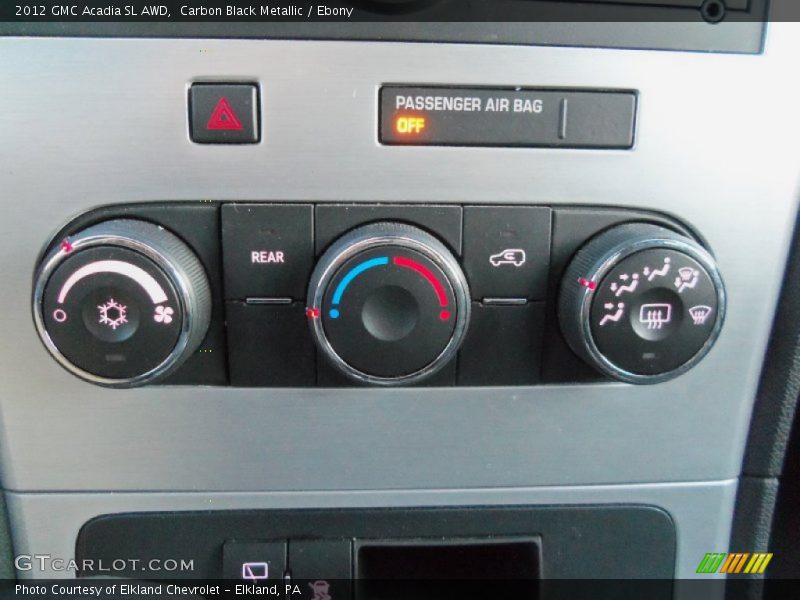 Carbon Black Metallic / Ebony 2012 GMC Acadia SL AWD