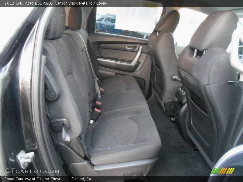 Carbon Black Metallic / Ebony 2012 GMC Acadia SL AWD