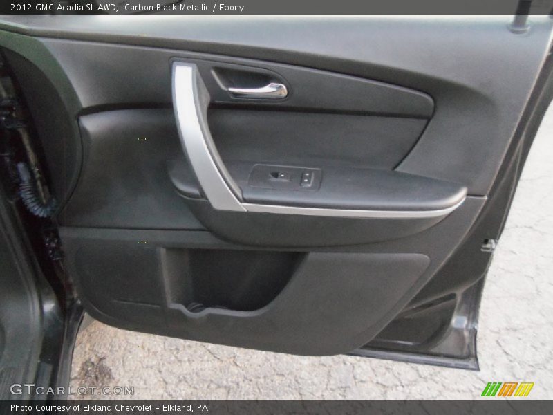 Carbon Black Metallic / Ebony 2012 GMC Acadia SL AWD