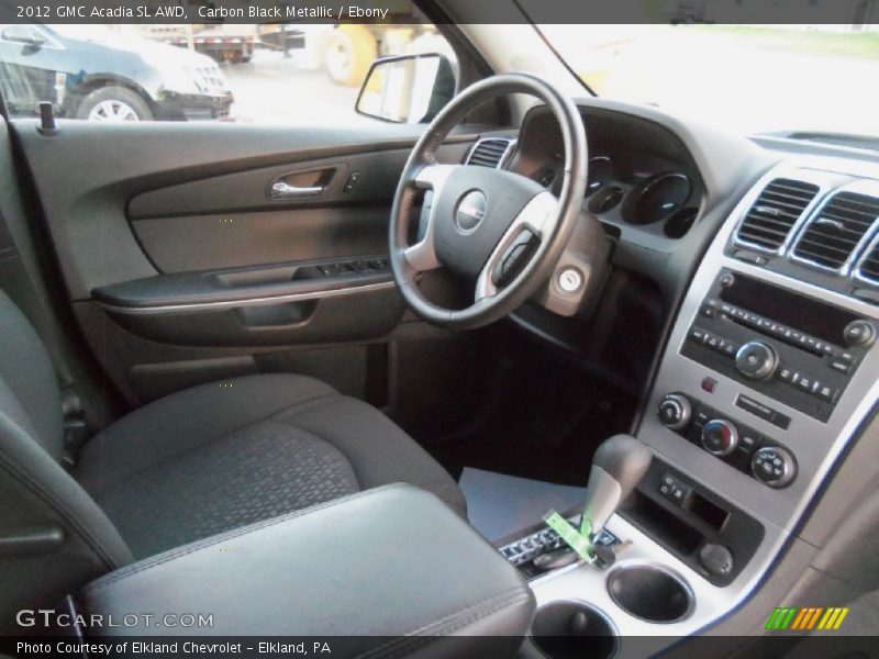 Carbon Black Metallic / Ebony 2012 GMC Acadia SL AWD