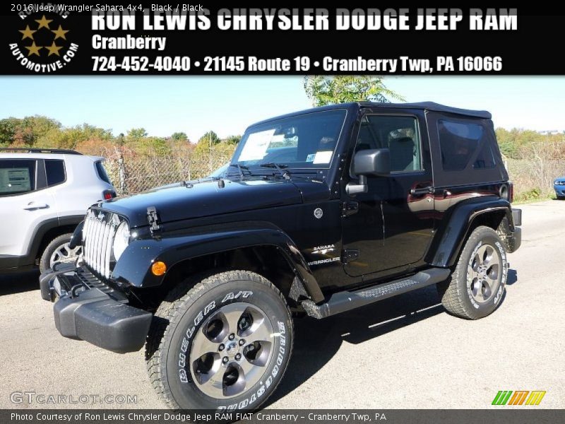 Black / Black 2016 Jeep Wrangler Sahara 4x4