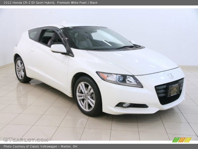 Premium White Pearl / Black 2012 Honda CR-Z EX Sport Hybrid