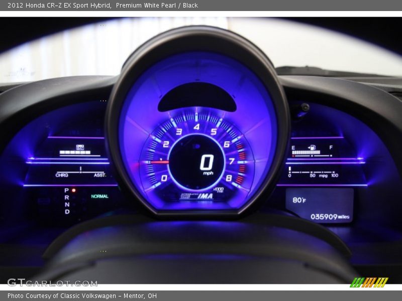 Premium White Pearl / Black 2012 Honda CR-Z EX Sport Hybrid