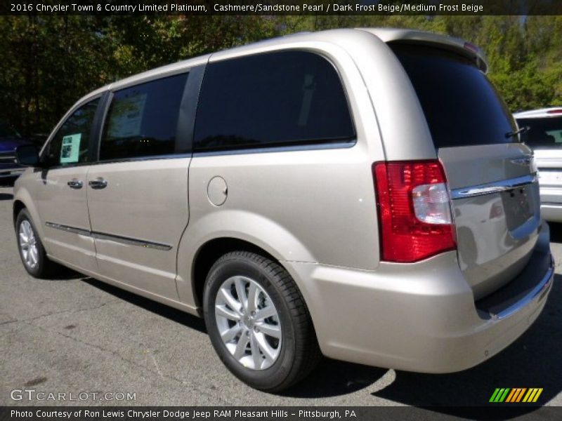 Cashmere/Sandstone Pearl / Dark Frost Beige/Medium Frost Beige 2016 Chrysler Town & Country Limited Platinum