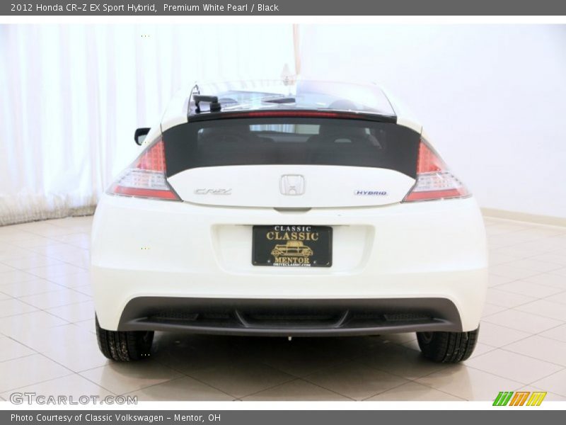 Premium White Pearl / Black 2012 Honda CR-Z EX Sport Hybrid