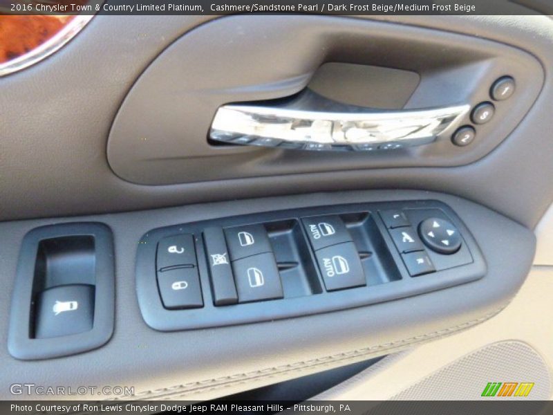 Cashmere/Sandstone Pearl / Dark Frost Beige/Medium Frost Beige 2016 Chrysler Town & Country Limited Platinum