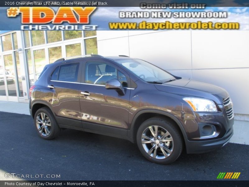 Sable Metallic / Jet Black 2016 Chevrolet Trax LTZ AWD