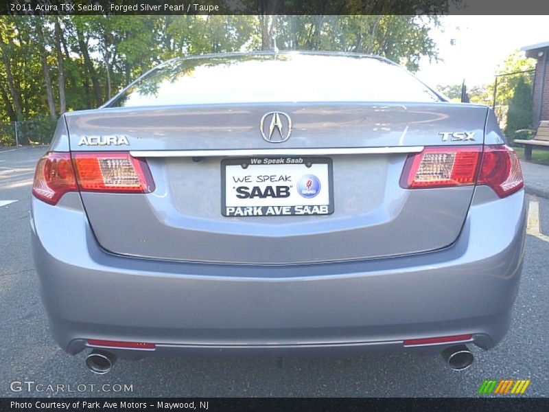 Forged Silver Pearl / Taupe 2011 Acura TSX Sedan