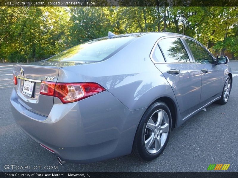 Forged Silver Pearl / Taupe 2011 Acura TSX Sedan