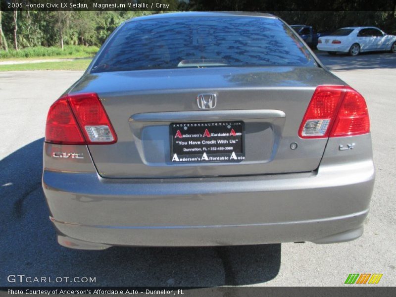 Magnesium Metallic / Gray 2005 Honda Civic LX Sedan