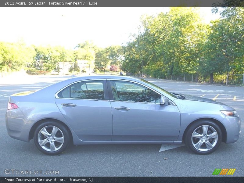 Forged Silver Pearl / Taupe 2011 Acura TSX Sedan