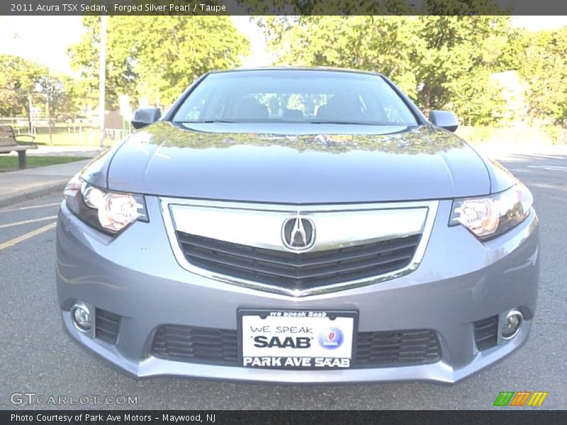 Forged Silver Pearl / Taupe 2011 Acura TSX Sedan