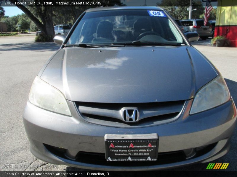 Magnesium Metallic / Gray 2005 Honda Civic LX Sedan